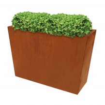 18488 - cafe planter - with plants - 600x190x400